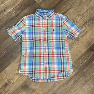 Ralph Lauren Plaid Short Sleeve Button Down